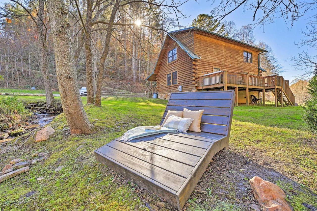 Creekside Bryson City Cabin With Private Hot Tub 外观 照片